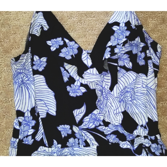 Express Floral Ruffle Wrap Mini Dress - Picture 4 of 6